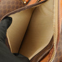 Celine Vintage Macadam Triomphe Brown Travel Bag