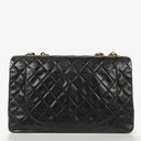 Chanel Maxi CC Classic Single Flap Maxi Logo Bag Black Quilted Lambskin 24K Gold-Plated Hardware