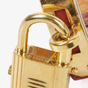 Hermes Kelly Burgundy Leather Gold Plated Watch