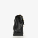 Chanel Maxi CC Classic Single Flap Maxi Logo Bag Black Quilted Lambskin 24K Gold-Plated Hardware