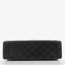 Chanel Maxi CC Classic Single Flap Maxi Logo Bag Black Quilted Lambskin 24K Gold-Plated Hardware
