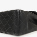 Chanel Maxi CC Classic Single Flap Maxi Logo Bag Black Quilted Lambskin 24K Gold-Plated Hardware