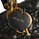 Dior Lady Dior Vintage Large Black Cannage Lambskin Handbag