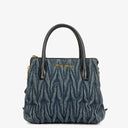 Miu Miu Denim Matelasse Handbag