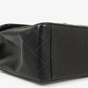 Chanel Maxi CC Classic Single Flap Maxi Logo Bag Black Quilted Lambskin 24K Gold-Plated Hardware