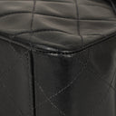 Chanel Maxi CC Classic Single Flap Maxi Logo Bag Black Quilted Lambskin 24K Gold-Plated Hardware