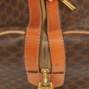 Celine Vintage Macadam Triomphe Brown Travel Bag