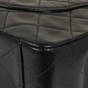 Chanel Maxi CC Classic Single Flap Maxi Logo Bag Black Quilted Lambskin 24K Gold-Plated Hardware