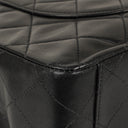 Chanel Maxi CC Classic Single Flap Maxi Logo Bag Black Quilted Lambskin 24K Gold-Plated Hardware