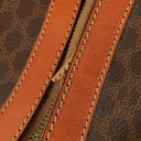 Celine Vintage Macadam Triomphe Brown Travel Bag