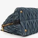 Miu Miu Denim Matelasse Handbag