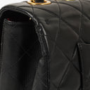 Chanel Maxi CC Classic Single Flap Maxi Logo Bag Black Quilted Lambskin 24K Gold-Plated Hardware