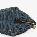 Miu Miu Denim Matelasse Handbag