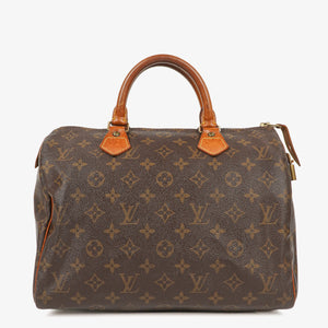 Louis Vuitton Speedy 30 Monogram Canvas Handbag