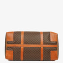 Celine Vintage Macadam Triomphe Brown Travel Bag