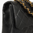 Chanel Maxi CC Classic Single Flap Maxi Logo Bag Black Quilted Lambskin 24K Gold-Plated Hardware