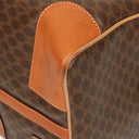 Celine Vintage Macadam Triomphe Brown Travel Bag