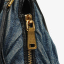 Miu Miu Denim Matelasse Handbag