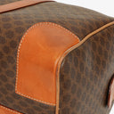 Celine Vintage Macadam Triomphe Brown Travel Bag