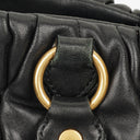 Miu Miu Matelasse Black Leather Shoulder Bag