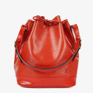 Louis Vuitton Noe Grande Red EPI Leather Shoulder Bag