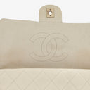 Chanel Neutral Chic Quilted Caviar Leather Single Flap Bag
