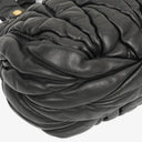 Miu Miu Matelasse Black Leather Shoulder Bag