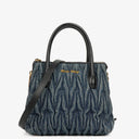 Miu Miu Denim Matelasse Handbag