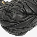 Miu Miu Matelasse Black Leather Shoulder Bag
