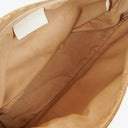 Gucci Bamboo Top Handle Biege GG Canvas Bag