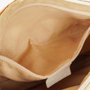 Gucci Bamboo Top Handle Biege GG Canvas Bag