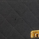 Chanel Classic Jersey And Leather Black Single Flap Bag, 1989-1991