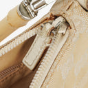Gucci Bamboo Top Handle Biege GG Canvas Bag