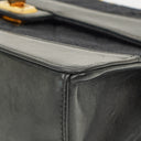 Chanel Classic Jersey And Leather Black Single Flap Bag, 1989-1991