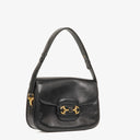 Gucci Horsebit 1955 Black Leather Shoulder Bag