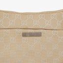 Gucci Bamboo Top Handle Biege GG Canvas Bag