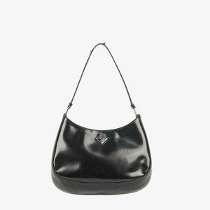 Sac en cuir Prada Cleo noir