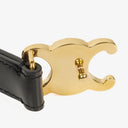 Celine Black 65 Box Calfskin Triomphe Belt