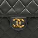 Chanel Classic Single Flap Bag Black Quilted Lambskin With 24K Gold-Plated Hardware