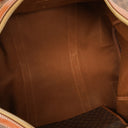 Celine Vintage Macadam Triomphe Brown Travel Bag