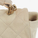 Chanel Neutral Chic Quilted Caviar Leather Single Flap Bag