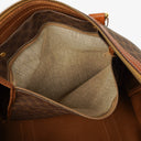 Celine Vintage Macadam Triomphe Brown Travel Bag