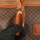 Celine Vintage Macadam Triomphe Brown Travel Bag