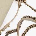 Chanel Neutral Chic Quilted Caviar Leather Single Flap Bag