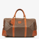Celine Vintage Macadam Triomphe Brown Travel Bag