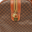 Celine Vintage Macadam Triomphe Brown Travel Bag