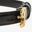 Celine Black 65 Box Calfskin Triomphe Belt