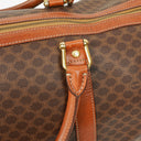 Celine Vintage Macadam Triomphe Brown Travel Bag