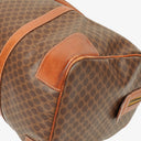 Celine Vintage Macadam Triomphe Brown Travel Bag