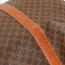Celine Vintage Macadam Triomphe Brown Travel Bag